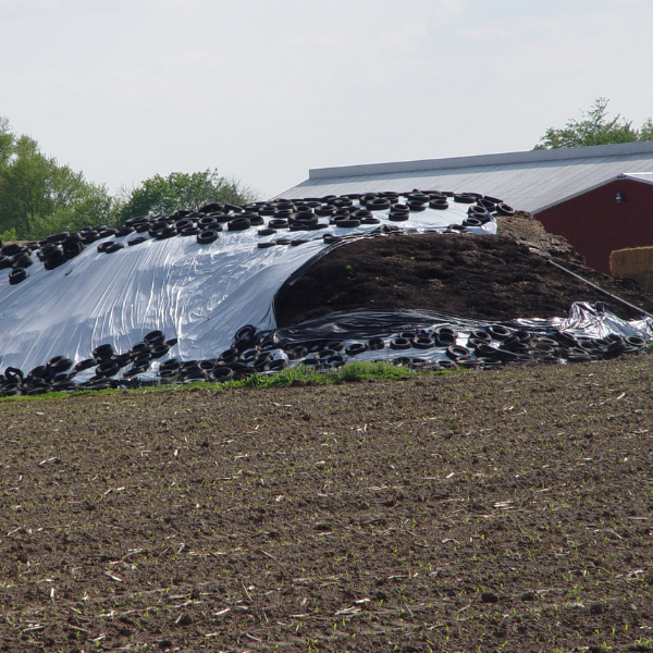 Silage Tarp 6 mil Black/White Plastic Sheeting Silage Tarp Supply